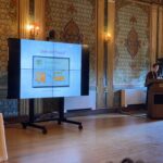 A photo of the presentation of Eva Hallama at the IASA conference 2023