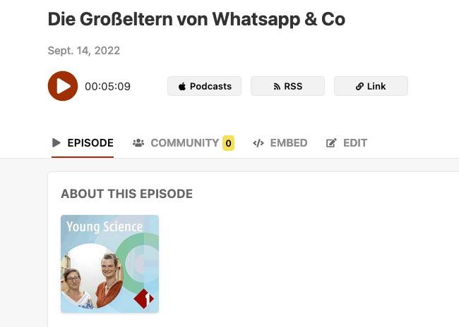 Ö1 Podcast Young Science